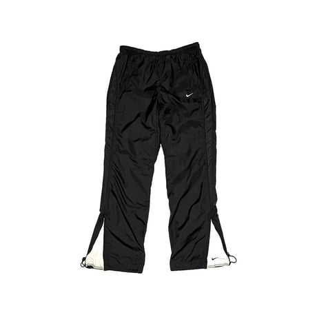 【USED】 00's EURO NIKE NYLON PANTS BLACK HIDDEN SWOOSH