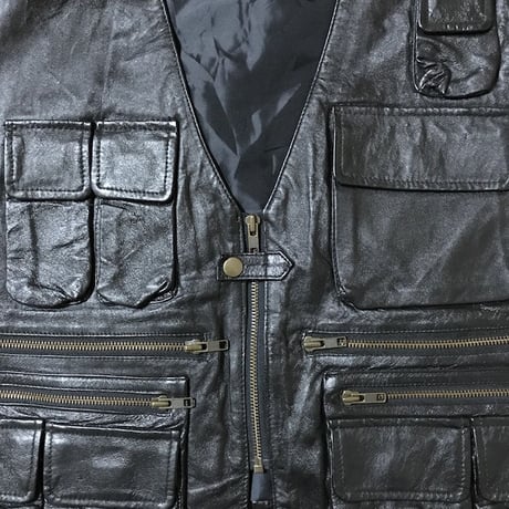 【USED】LEATHER TACTICAL VEST
