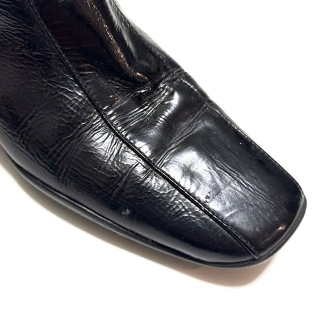 【USED】PRADA LINEA ROSSA PATENT LEATHER LONG BOOTS