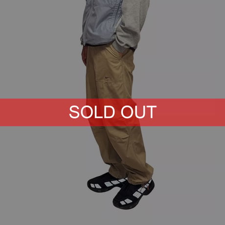 【USED】00's NIKE Utility Easy Pants Sand Beige