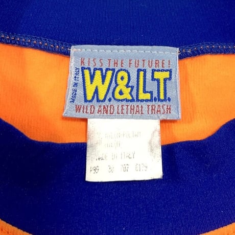 【USED】90'S W.&L.T. PUK PUK T-SHIRT OGANGE
