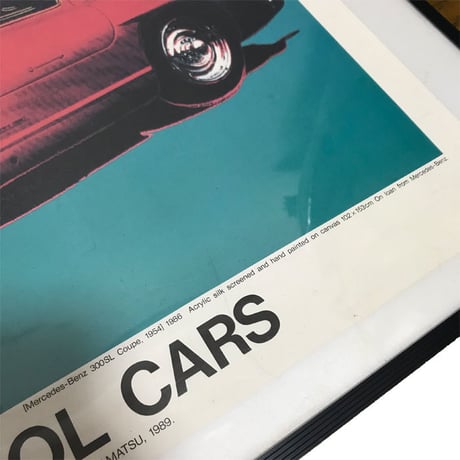 【USED】ANDY WARHOL "CARS" PROMOTION POSTER MADE IN 1989