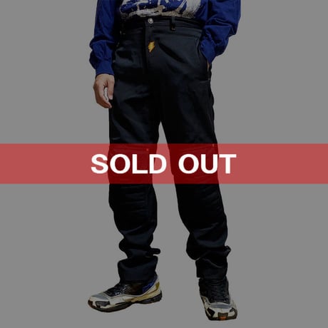 【USED】90'S W.&L.T. KNEE POCKET TROUSERS BLACK