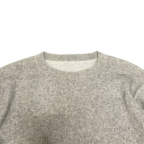 【USED】90'S-00'S CREWNECK KNIT SWEATER GRAY