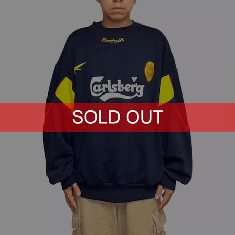 【USED】90's Reebok × LIVERPOOL FC Carlsberg Sweatshirt