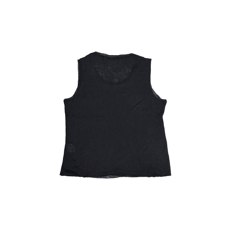 USED】00's JIL SANDER Sheer Viscose Knit Tank T