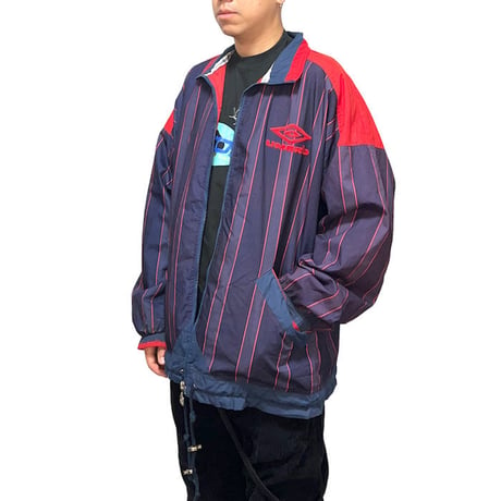 【USED】90'S OLD UMBRO STRIPE JACKET