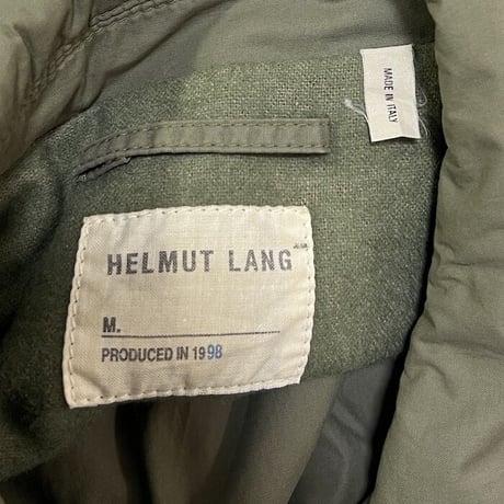 【USED】HELMUT LANG 1998AW PADDED P-COAT KHAKI