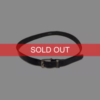 【USED】90's Levi’s Italy-Made Black Leather Belt