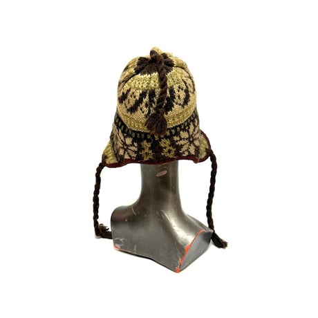 【USED】90's Timberland Nordic Earflap Knit Cap