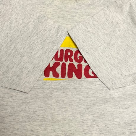 【USED】80's-90's BURGER KING Logo T-Shirt SALVAGE Body