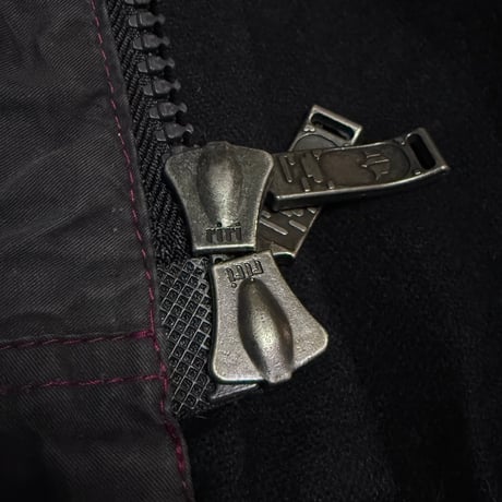【USED】Maharishi 00AW Articulated Sleeve Wool Biker Jacket Black