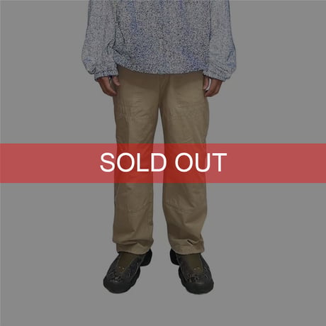 【USED】00's MINOR LABEL RIPSTOP 6-POCKET PANTS BEIGE