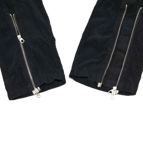 【USED】00'S GRIFFIN BONDAGE BLACK CORDUROY PANTS