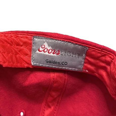 【USED】00's Coors LIGHT BEER Embroidered Logo Cap