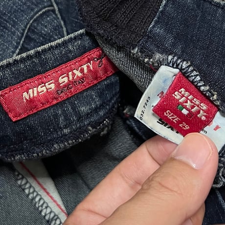 【USED】00's MISS SIXTY Y2K  LOTS OF DETAILS JEANS