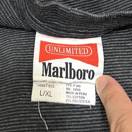【USED】00'S MARLBORO PIN BORDER POCKET T-SHIRT
