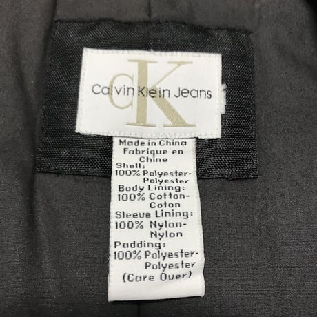 【USED】90'S CALVIN KLEIN JEANS BOMBER COAT