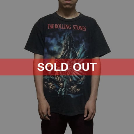 【USED】90'S ROLLING STONES "CARDIFF AND PEMBROKE CASTLES" TOUR T-SHIRT