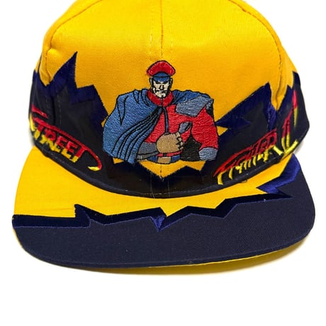 【DEAD STOCK】1996 VEGA × Street Fighter II “M. Bison”① Snapback Cap Made for Italy