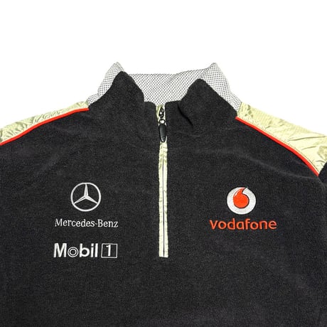 【USED】00's Vodafone McLaren Mercedes Fleece Half-Zip Pullover