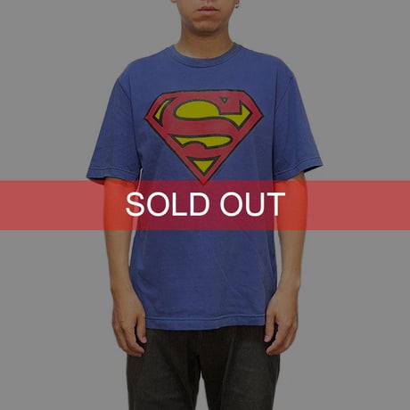 【USED】90'S-00'S LANDS' END SUPER MAN T-SHIRT
