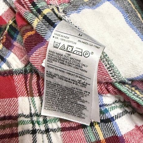 【USED】2010's OLD NAVY PLAID SLEEPING PANTS
