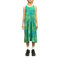 【USED】80's TROPICAL × LACE NO SLEEVE DRESS