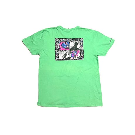 【USED】00'S QUIKSILVER T-SHIRT EMERALD GREEN