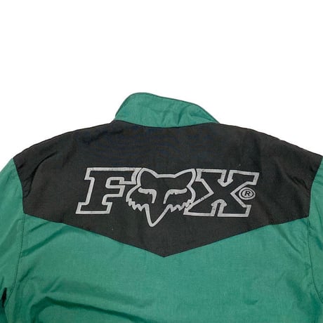 【USED】90'S FOX NYLON BIKER JACKET MADE IN FINLAND