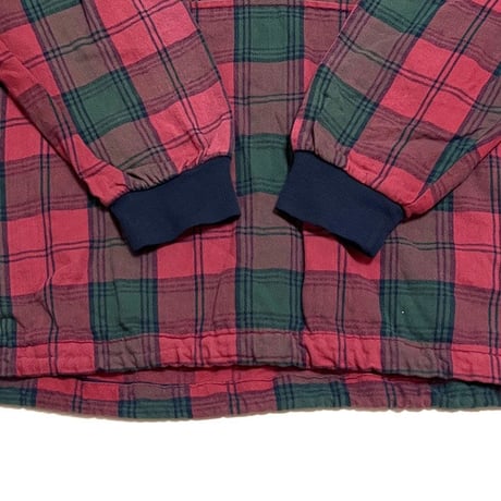 【USED】90'S L.L.BEAN PLAID COTTON HOODIE