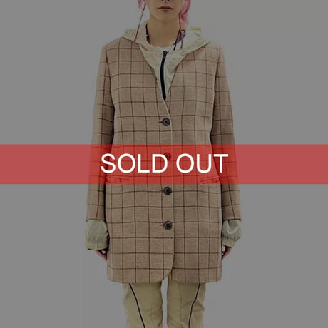 【USED】80'S STUDIO 0001 BY FERRE COLOR LESS WOOL JACKET