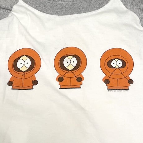 【USED】90'S SOUTH PARK STANLEY DESANTIS RAGLAN T-SHIRT