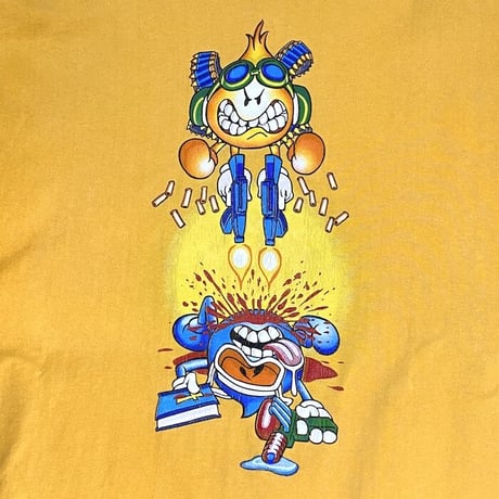 【USED】90'S-00'S WORLD INDUSTRIES FLAME BOY & WET WILLY T-SHIRT
