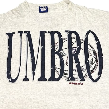 【USED】90'S UMBRO SOCCER BALL T-SHIRT GRAY