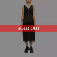 【USED】VINTAGE BLACK BIAS SHEER DRESS