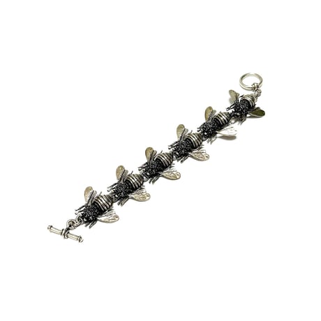 【USED】90's SIX BEES STERLING SILVER BRACELET