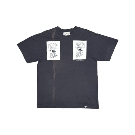 【USED】2010's Mark Gonzales “To Be A Poet...” Faded Art T-shirt