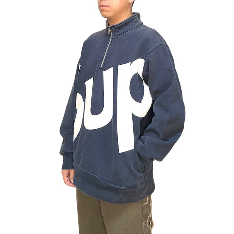 USED】SUPREME 2015AW SUP HALF ZIP PULLOVER SWEA