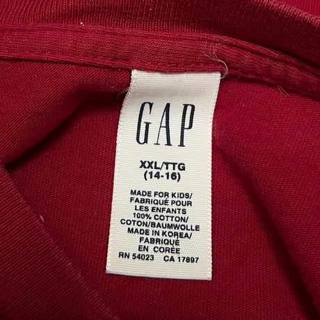 【USED】00's GAP KID'S SKATE BORDER CAMO T-SHIRT