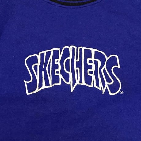 【USED】90's SKECHERS EMBROIDERED LOGO SWEATSHIRT