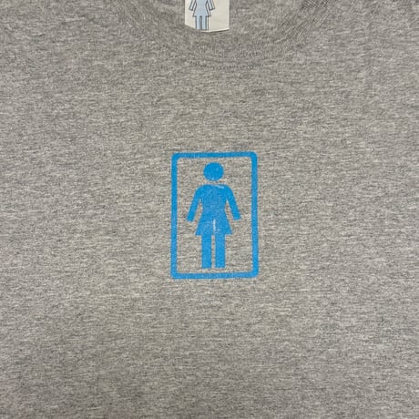 【USED】90's Girl Skateboards T-SHIRT GRAY