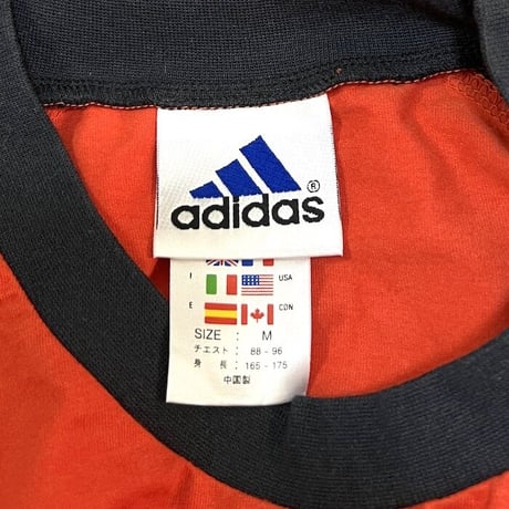 【USED】00'S ADIDAS "ADiZOW" RAGLAN SLEEVE T-SHIRT