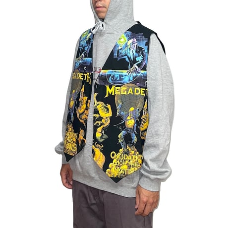 【DEAD STOCK】90's MEGADETH OXIDATION OF THE NATIONS GILET