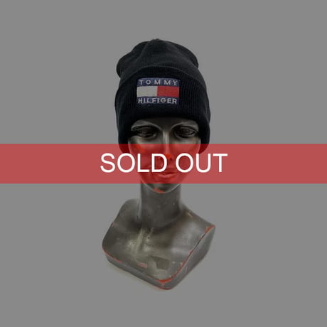 【USED】90'S BOOTLEG TOMMY HILFIGER KNIT BEANIE