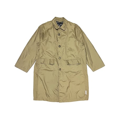 【USED】00's ARMANI JEANS NYLON LONG COAT