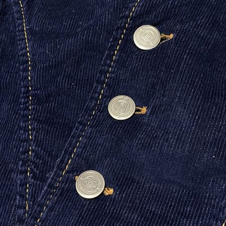 【USED】90'S ANARCHIC ADJUSTMENT CORDUROY ANORAK JACKET "SubBase" NAVY