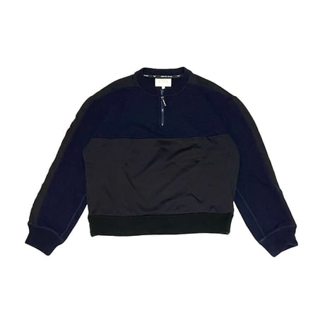 【USED】90's ARMANI JEANS WOOL × JERSEY SWITCHING TOP