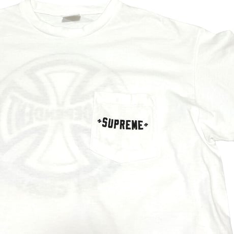 【USED】SUPREME × INDEPENDENT 2012AW POCKET T-SHIRT