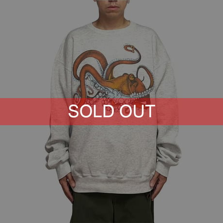 【USED】80's HARLEQUIN N.G. OCTOPUS SWEATSHIRT